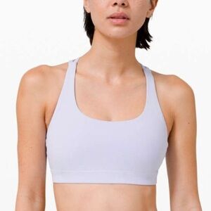 Lululemon Energy Bra Medium Support B/C Cup Serene Blue Size 12